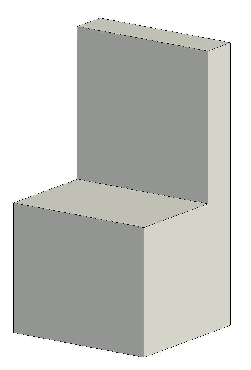 Revit render of 3D fine L.O.D. of the Decide chair.